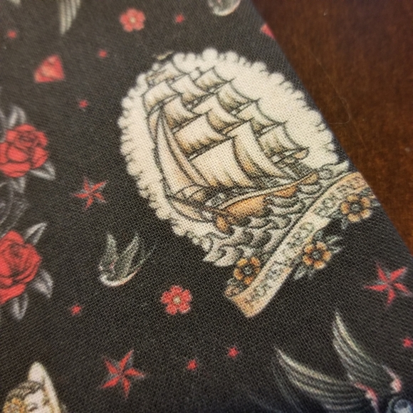 Old School Tattoo Rockabilly Cotton Facemask - Picture 3 of 6